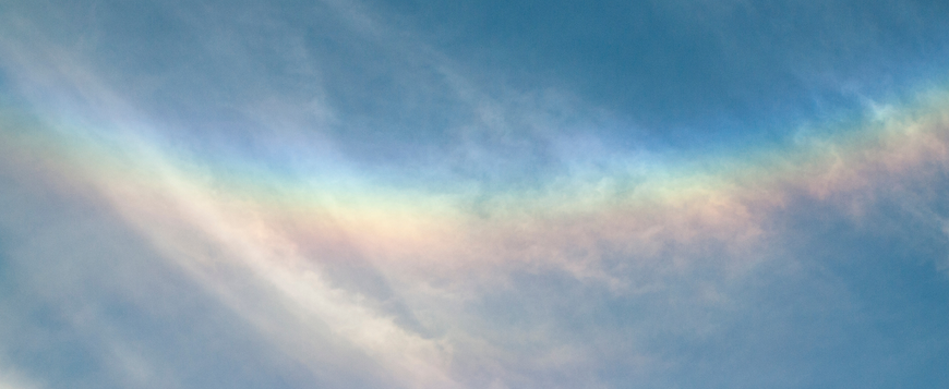 Photo: Circumzenithal arc.